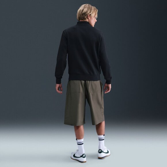 NWT Nike Mens Size S Black Sportswear Club 1/2 Zip Fleece Pullover Sweatshirt - Picture 2 of 6